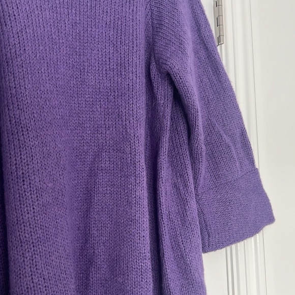 SOFT SURROUNDINGS PURPLE LONG CARDIGAN - Picture 5 of 5